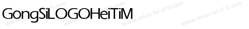 GongSiLOGOHeiTi Medium字体转换